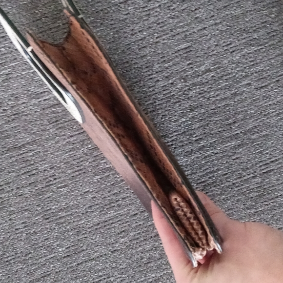 🆕 HTF Vince Camuto - "Kenni" Ombre Snakeskin Print Satchel w/Square Hand - Picture 12 of 13